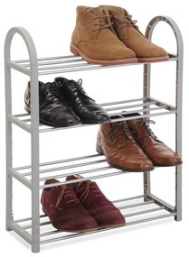 Regál na topánky Simplicity 4 police 65 cm sivý