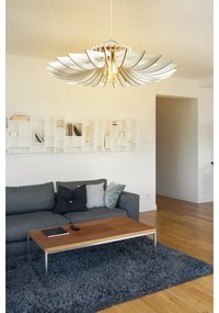 SADA 2x Luster na lanku 1xE27/60W/230V biela pr. 52 cm