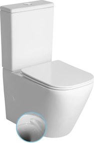 Sapho Sapho, IMALA kombi WC, Vortex Rimless, spodný/zadný odpad, biela, PC107V