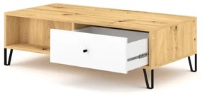Konferenčný stolík SULA dub artisan/biela