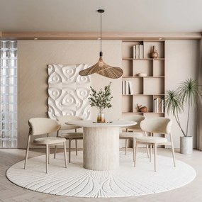 OKRÚHLY JEDÁLENSKÝ STÔL DEBORA PIESKOVEC 120 cm