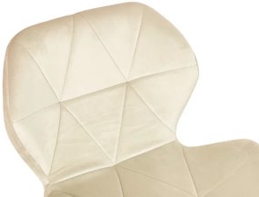 Jedálenská stolička MURET zamatová, béžová