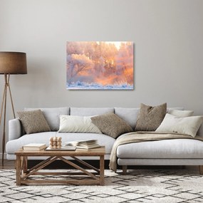 Sklenený obraz - Mrazivé svitanie (70x50 cm)