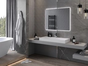 Mexen Sun, LED kúpeľňové zrkadlo s podsvietením 100x80 cm, 6000K, ochrana proti zahmlievaniu, 9807-100-080-611-00