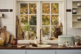 Ib Laursen Keramický chlebník Oval Light Blue