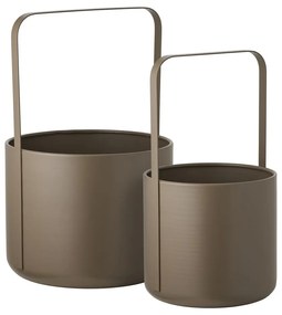 Kovové obaly na kvetináče v súprave 2 ks ø 24,5 cm Tule – House Nordic