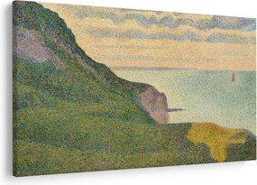 Obraz - Georges Seurat, Seascape at Port-en-Bessin, Normandy, reprodukcia (90x60 cm)
