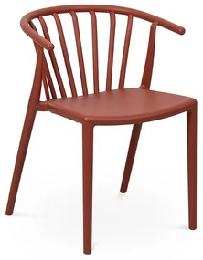 Hnedá plastová záhradná stolička Capri – Bonami Essentials