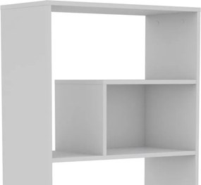 Vysoký regál Zigzag, biely