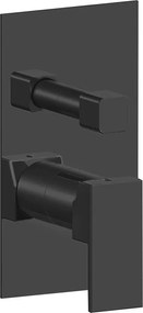 Sapho Sapho, SPECTRE podomietková sprchová batéria, 3 výstupy, čierná mat, 1102-87B