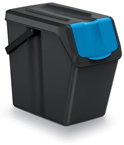 Odpadkový kôš na triedený odpad (4 ks) ISWB25S4 25 l - čierna / kombinácia farieb
