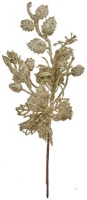 Decorative Branch 27 Cm Gold Colored Plastic - 12*6*27 cm
