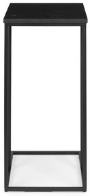 Čierny stolík s mramorovým efektom