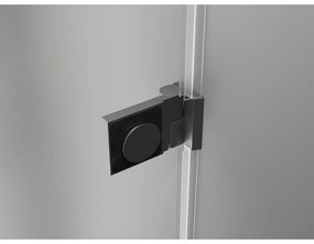 Mexen Lunar-B Duo výklopný sprchový kút 100 x 75 cm, číre sklo, brúsený grafit, 832-100L-075P-66-00