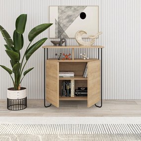 Skrinka v dekore duba v prírodnej farbe 80x80 cm Dilly – Marckeric