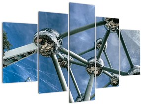 Obraz - atómium v Bruseli (150x105 cm)