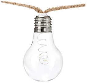 Solárna svetelná reťaz s jutovým lanom