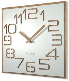 Nástenné hodiny Digits z120-2matd-dx, 40 cm biela