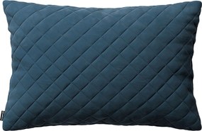 Obliečka Kinga pikovaná 60 x 40 cm farba produktu modrá látka lesklá, zamatová