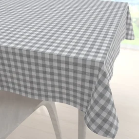 Biante Dekoračný štvorcový obrus Rebeka RE-019 Sivo-biela kocka stredná 70x70 cm