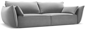 Svetlosivá zamatová pohovka 208 cm Vanda – Mazzini Sofas