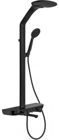 Mexen Blaze, sprchová sada s ručnou a dažďovou hlavicou, čierna, 78109-70