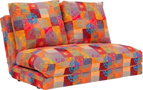 Dvoumístná futonová rozkládací pohovka Taida 120 cm vícebarevná