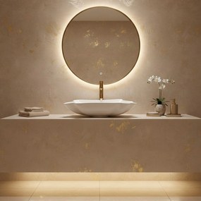 Rea Infinity, umývadlo na dosku + odtoková zátka Click-Clack, biela lesklá, REA-U3607