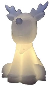 SIRIUS LED voskový sob Naja,11,6 cm, biely