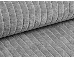 Svetlosivá menčestrová rohová pohovka (ľavý roh/s leňoškou) Bergano – Cosmopolitan Design