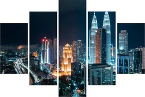 Obraz - Noc v Kuala Lumpur (150x105 cm)