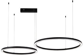 Immax NEO 07216L - LED Stmievateľný luster FINO 93W/230V 60/80cm čierna Tuya+DO