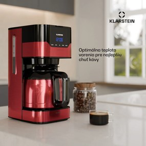 Klarstein Arabica 1.2, kávovar, 1,2 l, EasyTouch Control, strieborný/čierny