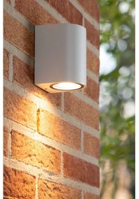 Lucide 69801/01/31 - Vonkajšie nástenné svietidlo ZARO 1xGU10/35W/230V IP44 biela