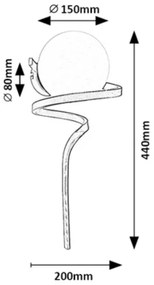 Rabalux 71136 - Nástenné svietidlo SARABI 1xE27/20W/230V