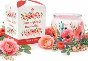 ARÔME Vonná sviečka 90 g Pre najlepšiu babičku, s vôňou ruže