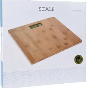 Osobná váha Bamboo scale, 30 x 30 cm