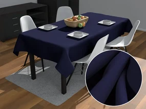 Biante Dekoračný obdĺžnikový obrus Rongo RG-079 Námornícka modrá 120x200 cm
