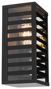 Moderné vonkajšie nástenné svietidlo čierne 26 cm IP44 - Reims