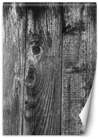Fototapeta, Černobílé dřevěné desky - 150x210 cm