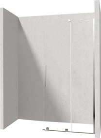Deante Sprchová zástena Walk-in Prizma, posuvná - KTJ 030R 100 cm, chróm - bez vaničky