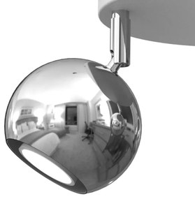 Bodové svietidlo COMET 3xGU10/8W/230V biela/lesklý chróm