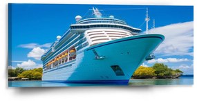 Sablio Obraz Luxusná výletná loď v tropickom raji - 110x50 cm