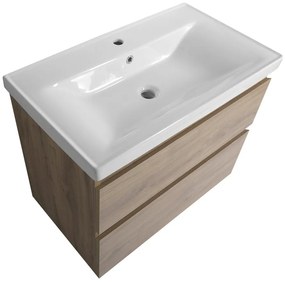Aqualine Sapho, ALTAIR umývadlová skrinka 77,5x60x45cm, dub emporio