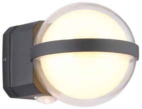 Globo 34157 - LED Vonkajšie nástenné svietidlo ILLI LED/12W/230V IP54 čierna