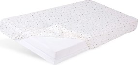 Babymatex Bavlnené prestieradlo do postieľky 70x140 cm - Hviezdy