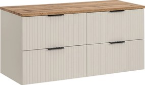 Comad Kúpeľňová skrinka pod doskové umývadlo set Adel Cashmere II. 120 kašmír