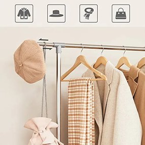 Výškovonastaviteľný stojan na šaty, 113-198x93x49cm