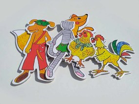 MARIONETINO – Zvieratká a líška – bábky 5 ks