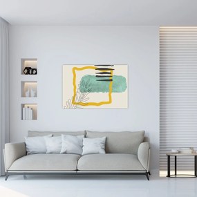 Obraz - Abstraktné listy N⁰2 (90x60 cm)